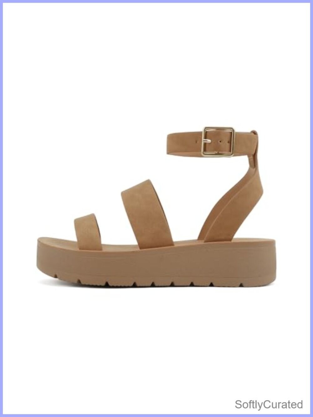 Open Toe Multi-Strap Flatform Sandals
